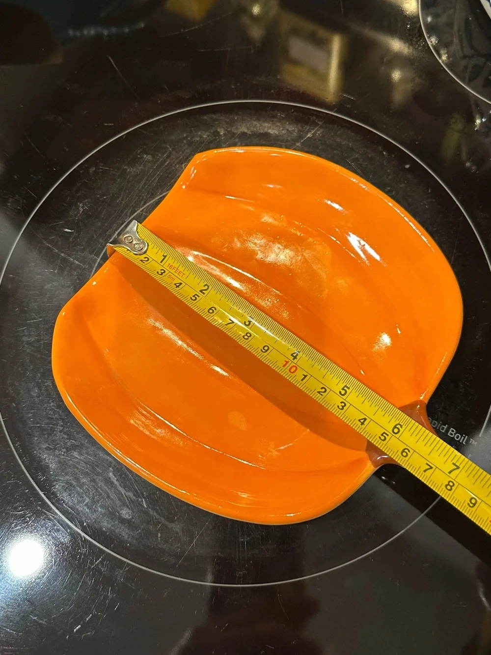 Prima Design Fall Autumn Pumpkin 🎃 Spoon 🥄 Rest Or Dessert Plate 6.5” X 6”NWOT!